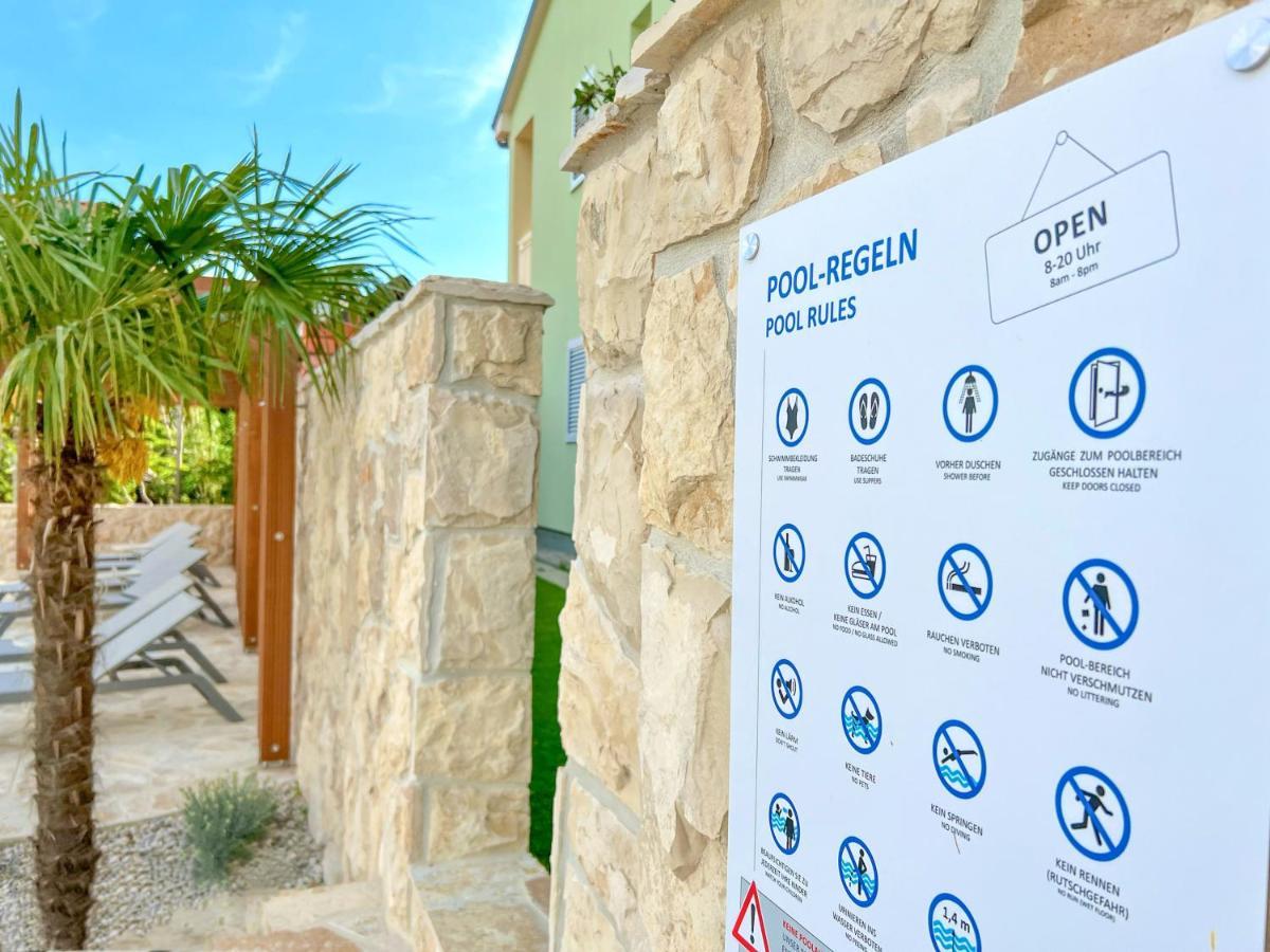 Apartment Baska Mit Poolarea - Krk, Kroatien Exterior photo