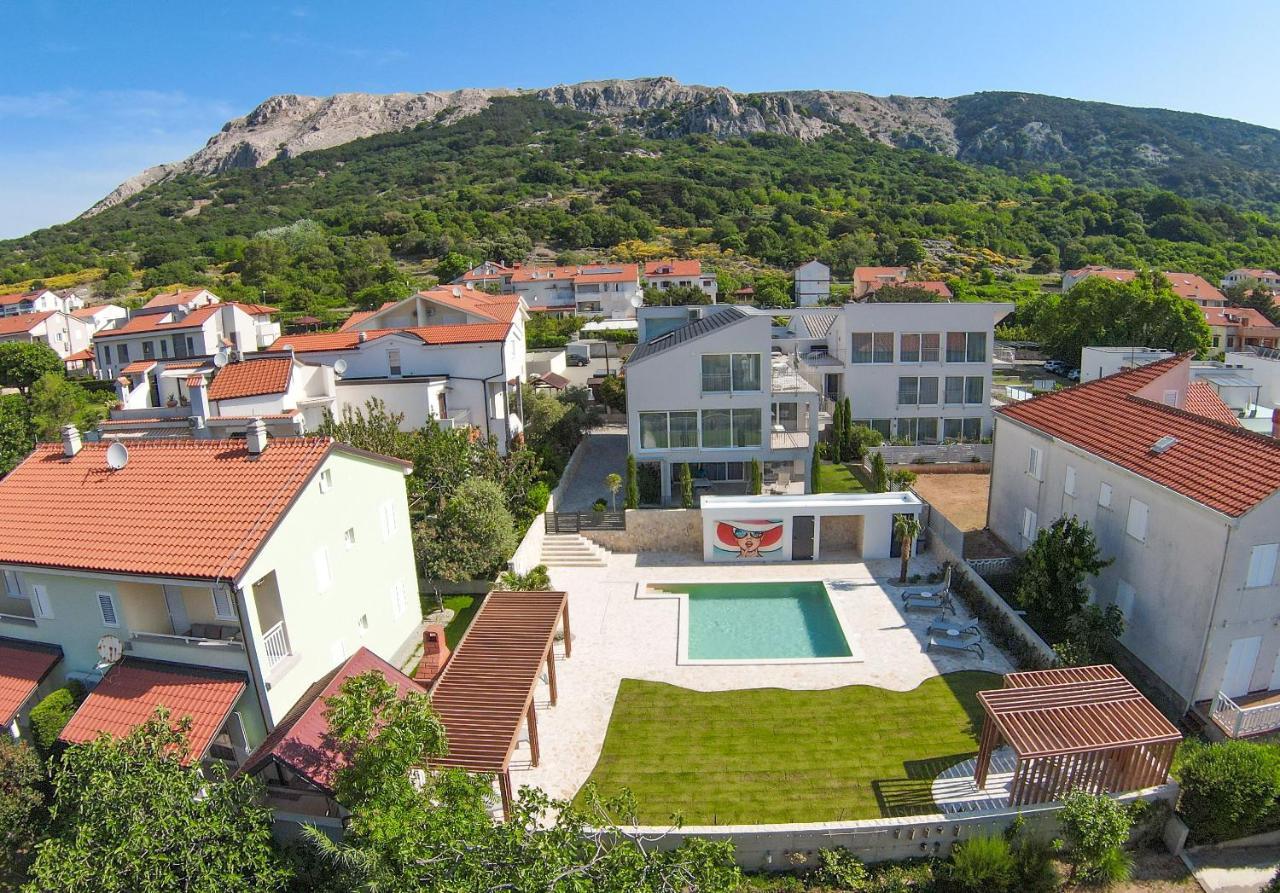 Apartment Baska Mit Poolarea - Krk, Kroatien Exterior photo