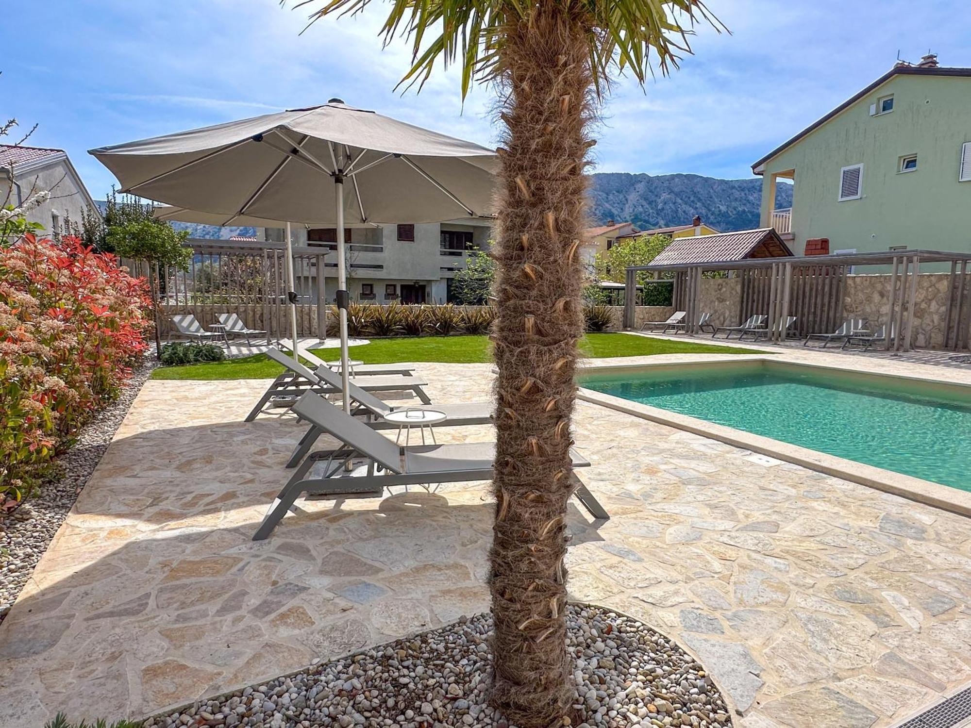 Apartment Baska Mit Poolarea - Krk, Kroatien Exterior photo